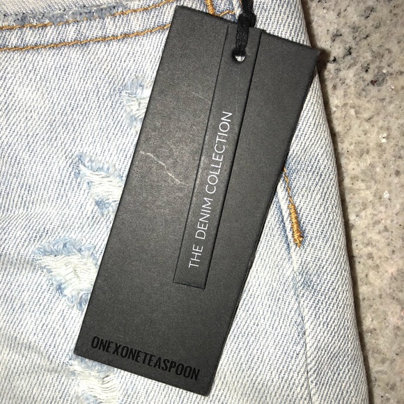 ONE TEASPOON Chargers Denim Distressed Shorts - Picture 8 of 8